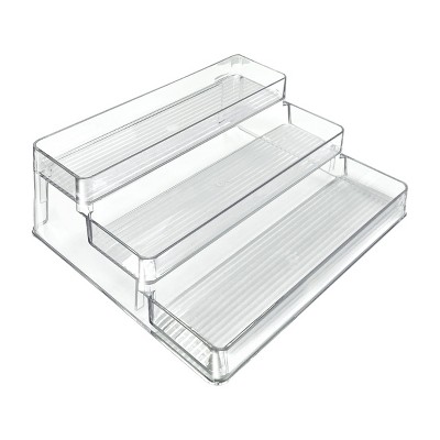 Clear Acrylic Three-Tier Countertop Display Rack