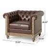 GDFStudio Batavia Chesterfield Tufted Club Chair with Nailhead Trim - 3 of 4