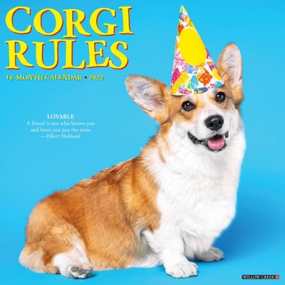 2022 Wall Calendar Corgi Rules - Willow Creek Press