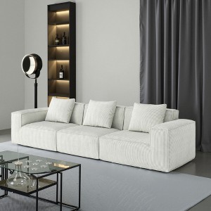 Dolonm 118"Modular Combination Sofa,Convertible Boneless Compression Sofa Bed,3 seats,for Living Room Bedroom, No Assembly Require - 1 of 4