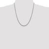 Black Bow Jewelry 2.5mm Sterling Silver Solid Rope Chain Necklace - 2 of 4