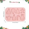 JDICTION Christmas Silicone Molds Light Pink Reusable Non-stick Candy and Chocolate Molds for Baking Small Treats - 2 of 4