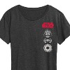Women's - Star Wars - Darth Vader Icons Short Sleeve Graphic T-Shirt - 2 of 4