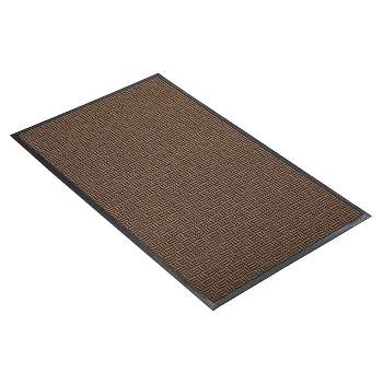 2'x3' Solid Doormat Brown/Black - HomeTrax