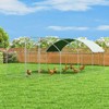 XBRIGH Large Metal Chicken Coop Walk-in Poultry Cage Chicken Run Pen Duck House with Waterproof and Anti-Ultraviolet for Outdoor Farm Use Spire Roof - 2 of 4