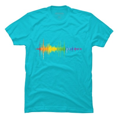 Adult Design By Humans Soundwave Rainbow Pride By Truemilk T-Shirt