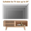 FURNIinspire TV Stands And Consoles Storage Tv Stand For TVs Up To 59 Inch, TV Console With Storage For Living Room, Wood Color, 14.2"*46"*17.8" - 4 of 4