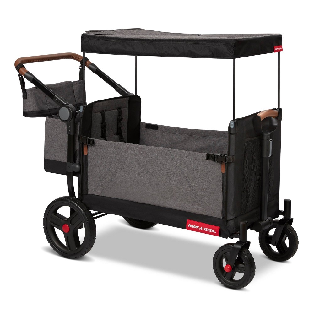 Radio Flyer Atlas Kid and Cargo Stroller Wagon - Gray