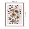 Kate and Laurel Framed Art Muted Paintrely Florals by Nikita Jariwala, 34x42, Florence Medium Brown - 2 of 4