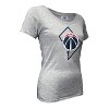 NBA Washington Wizards Women's Short Sleeve Burnout Scoop T-Shirt - 3 of 4