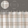 Wheat Plaid Shower Curtain 72x72  VHC Brands - 4 of 4