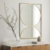 LuxenHome Gold Hourglass Frame Metal Modern Accent Wall Mirror - 3 of 4