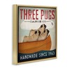 Stupell Industries Vintage Three Pugs in Canoe, 25" x 25" - 3 of 4