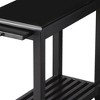 HomeRoots 24" Black End Table With Shelf - 4 of 4