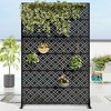 MAYEERTY Copper Coin Type Galvanized Steel Screen Outdoor and Indoor Privacy Screen for Balcony 6 Piece Set Black - 4 of 4
