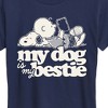 Women's - Peanuts - My Dog Is My Bestie Short Sleeve Graphic T-Shirt - 2 of 4