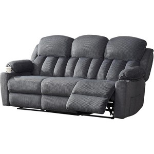 AMERLIFE 3 Seater Recliner Couch with Cup Holders, Comfy Reclining Sofas for Living Room - 1 of 4