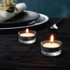 Juvale 24 Pack Clear Glass Short Tealight Candle Holders for Table Centerpieces, Wedding Receptions, Party Decorations, Restaurant Tables, 1 x 2 In - image 2 of 4