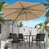 Decksplore 10ft Cantilever Umbrella Offset Umbrella with Base 360° Rotate for Pool Patio - 3 of 4