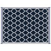 LunaLulinlk 9' x 18' Waterproof Plastic Straw Rug, Portable RV Camping Rugs with Carry Bag, Large Floor Mat - 3 of 4