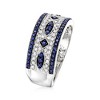 Ross-Simons 0.50 ct. t.w. Sapphire and .25 ct. t.w. Diamond Ring in 14kt White Gold - 3 of 4