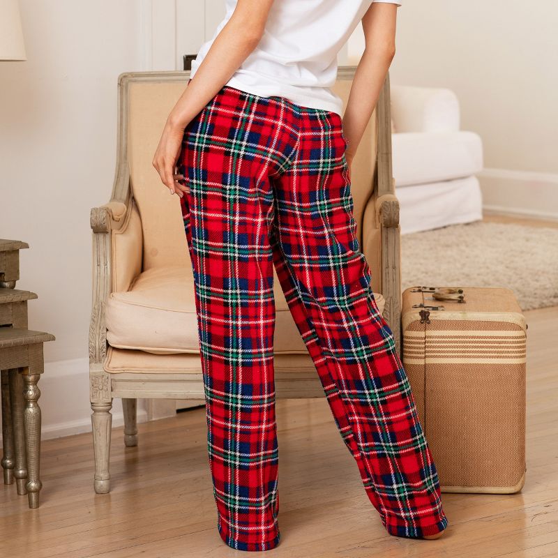 ADR Women's Gift Box of 2 Warm Plush Fleece Pajama Pants, Lounge PJ Bottoms, 4 of 6