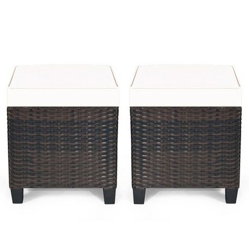 Rattan on sale ottoman target