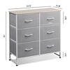 Dresser for Bedroom, 6 Drawer Storage Chest, Fabric Tower with Bins - 3 of 4