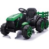 12V Kids Ride-On Tractor with Detachable Trailer, Remote Control, LED Lights, Battery Powered Farm Vehicle Toy Car Gift for Boys and Girls - 3 of 4