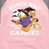 Girls' - Garfield - Witch Way To The Candy Shirt Tail Raglan Graphic T-shirt - 2 of 3
