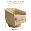 Dyonery Swivel Accent Chair Set of 1-Comfy Living Room Armchair No-Sag Foam,Swivel Accent Single Sofa for Bedroom Living Room,Office - 4 of 4