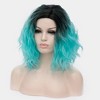 Unique Bargains Women's Fluffy Curly Wavy Wig 14" with Wig Cap - 3 of 4
