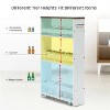 LunaLulinlk 4 Tiers Rolling Slim Storage Kitchen Organizer Cart with Handle - 4 of 4