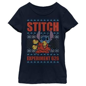 Girl's Lilo & Stitch Experiment 626 Ugly Sweater T-Shirt