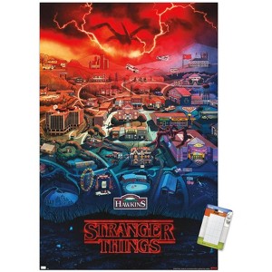 Trends International Netflix Stranger Things: Season 4 - Hawkins, Indiana Unframed Wall Poster Prints - 1 of 4