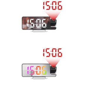 REGALWOVEN 2 Pcs Plastic Digital Corded Adjustable Accurate Electric Alarm Clock 7.5 x 2.8 x 1 inch - 1 of 4