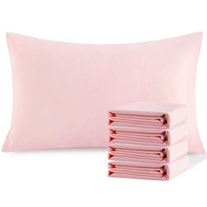 Brushed Microfiber Pillowcases, Super Soft Pillowcases with Envelope Closure - NTBAY - 1 of 4