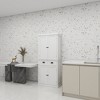 Sevobal Utility Storage Cabinets, Floor Cabinet with Adjustable Shelves and Drawers for Living Room Kitchen Hallway, White, 76"*39.8"*181.9" - 2 of 4