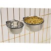 ProSelect 8-Ounce Stainless Steel Coop Cups for Pet Food – Pet Bowls Attaches Securely to Cage with Plate and Wingnut - 2 of 2