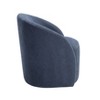 Sapphtopaz 1pc Boucle Swivel Barrel Chair Accent Chair Solid Wood Lounge Chair Modern Armchair Living Room Chair Comfy Chair for Living Room - 2 of 4