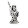 Black Bow Jewelry 3D Statue of Liberty Bead Charm in Antiqued Sterling Silver - 2 of 4
