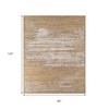 HomeRoots 8' X 10' Beige Abstract Hand Knotted Area Rug - 3 of 4