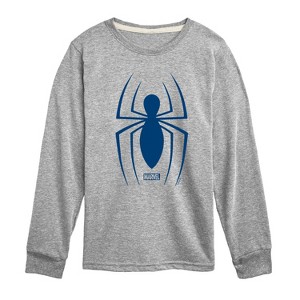 Boys' - Marvel - Spider-man Logo Long Sleeve Graphic T-Shirt - 1 of 4
