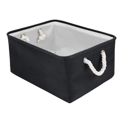 REGALWOVEN Cotton Collapsible Lightweight Sturdy Open Storage Bins 3 Pcs