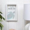Pavilion Gift Company - Beach Life - 5.5" x 8.5" Framed Glass Plaque - Wall Sign Panels - 2 of 4