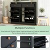 2-Tier Shoe Storage Rack: Modern 4-Drawer Tipping Buckets, Freestanding Cabinet - 2 of 3