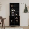 Accent Storage Cabinet With Doors, Bar Cabinet Buffet Cabinet With Storage, Vintage Sideboard Buffet Cabinet For Living Room Hallway Kitchen - 4 of 4