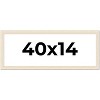 PosterPalooza | 40x14 Wide Barnwood Picture Frame, UV Acrylic, 6 Finishes - Grey, Brown, White, and Black - 2 of 4
