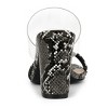Allegra K Women's Snake Print Block Heel Snakeskin Heels Slide Sandals - 3 of 4