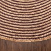 Braided Jute Handwoven Reversible Indoor Outdoor Area Rug by Blue Nile Mills - 3 of 4